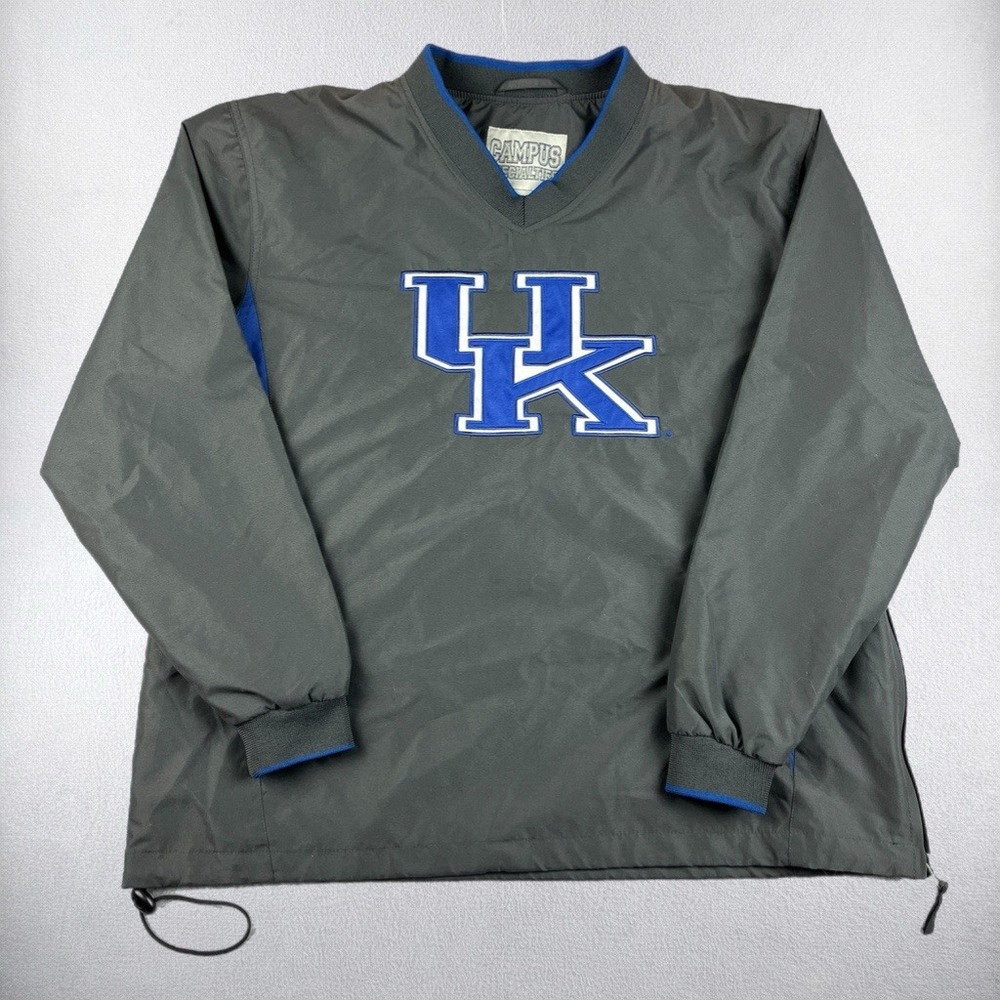 Kentucky Wildcats Pullover Mens Medium Campus Specialties Windbreaker Grey UK